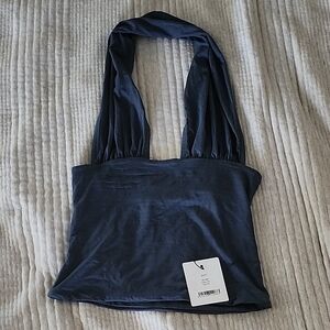 Paloma Wool Mopit XS Navy Blue Top